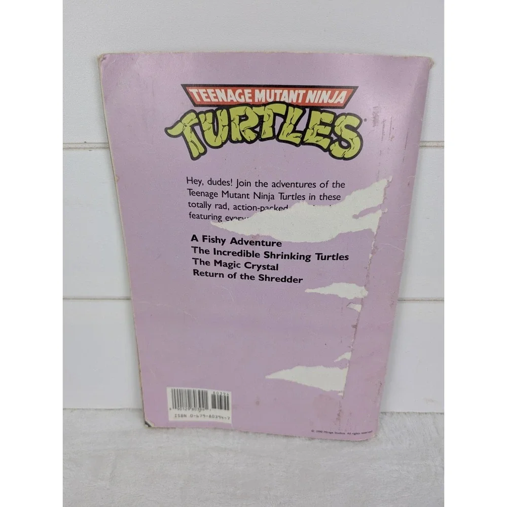 Vintage Teenage Mutant Ninja Turtle Book The Incredible Shrinking‎ Turtles 90s